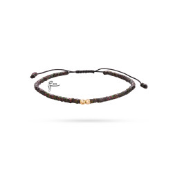 دستبند مردانه طلا طرح 2 البرنارد حدید واشری 7 رنگ