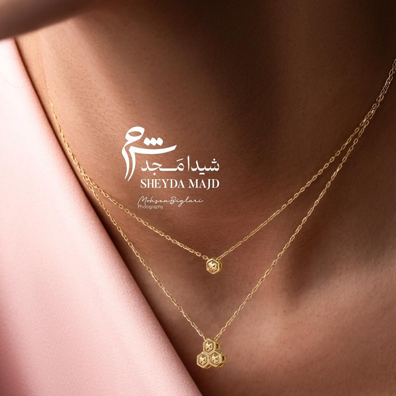 گردنبند طلا طرح کندو