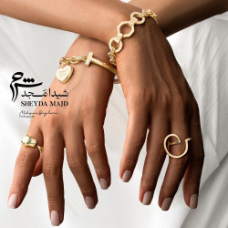 دستبند بنگل تیفانی قلب مات