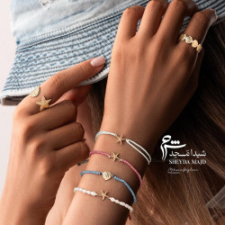 انگشتر طلا طرح چند صدف