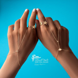 انگشتر طلا زنانه طرح ستاره دریایی