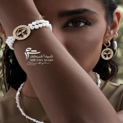 دستبند طلا طرح خورشید خانم و باروک دورج