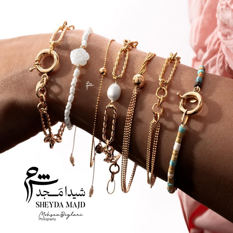 دستبند زنجیری طلا طرح گوپینا