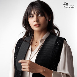 گوشواره طلا طرح برگ سرخ