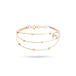 دستبند بنگل طلا طرح آلبرتا