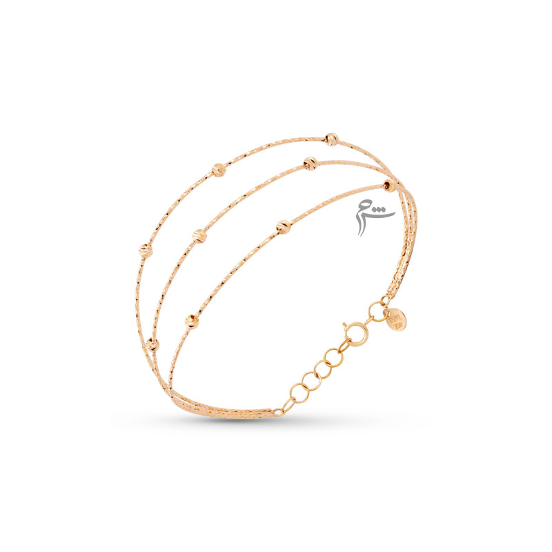 دستبند طلا طرح بنگل آلبرتا-گالری طلای شیدا مجد