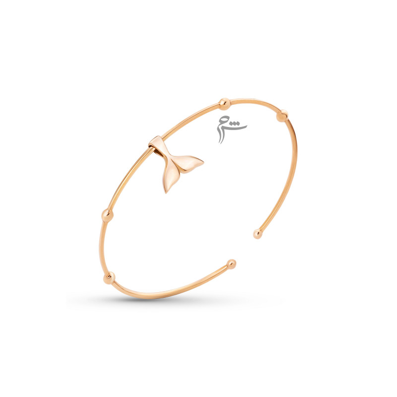 دستبند طلا طرح بنگل دم وال-گالری طلا شیدا  مجد