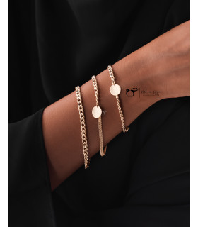 دستبند کارتیه ریز و درشت سکه