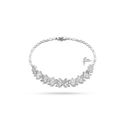 دستبند طلا طرح برگ تراش