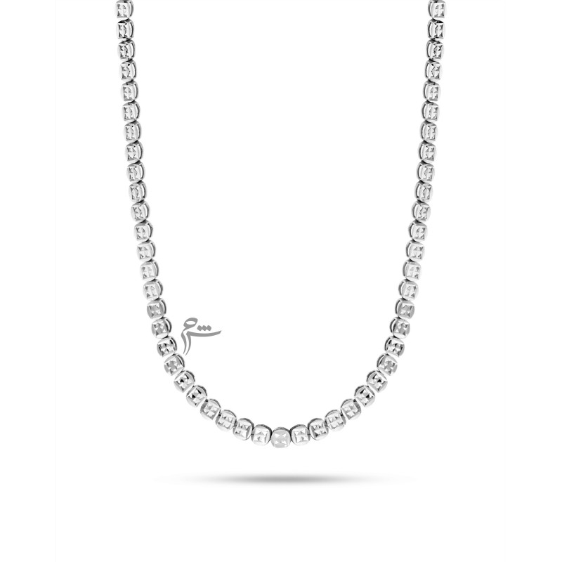 گردنبند طلا طرح دایره تراش