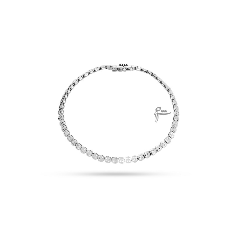 دستبند طلا طرح دایره تراش-گالری طلای شیدا مجد