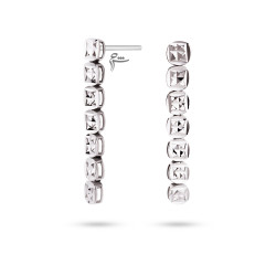 گوشواره طلا طرح دایره تراش-گالری طلای شیدا مجد