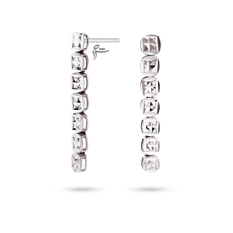 گوشواره طلا طرح دایره تراش-گالری طلای شیدا مجد