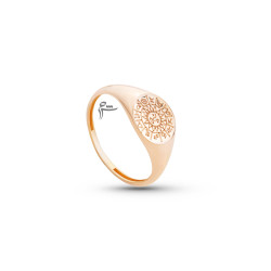 انگشتر طلا  طرح خورشید ماه تولد