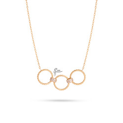 گردنبند طلا طرح حولیا-گالری طلای شیدا مجد