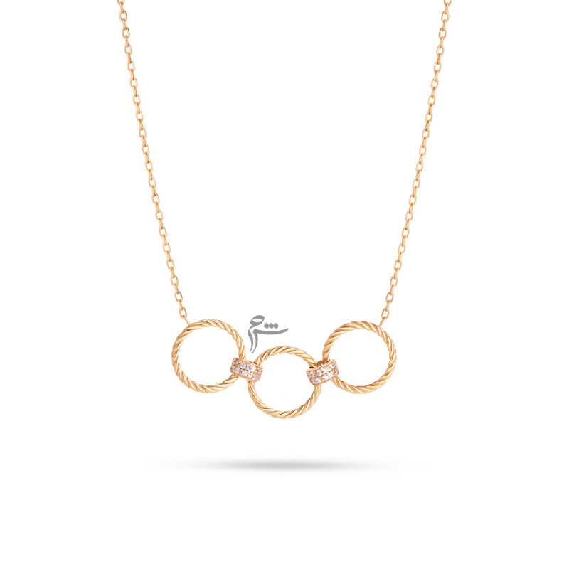 گردنبند طلا طرح حولیا-گالری طلای شیدا مجد