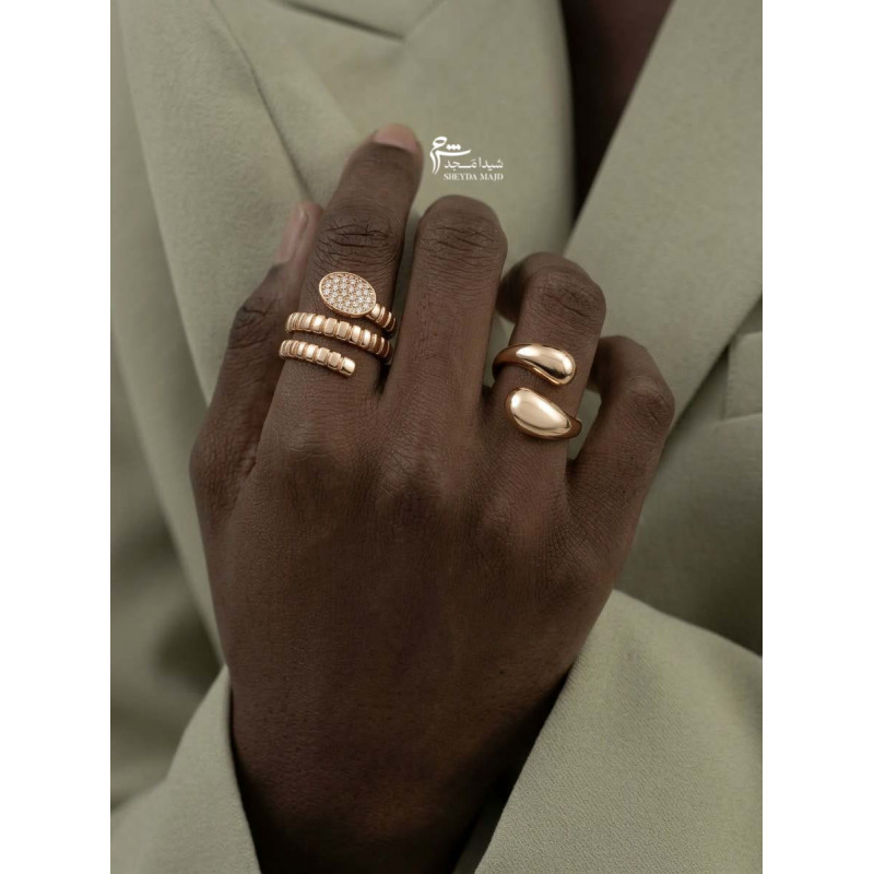 انگشتر طلا طرح ماری نگینی-گالری طلا شیدا مجد