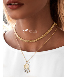 گردنبند چوکر گلنار- گالری شیدا مجد