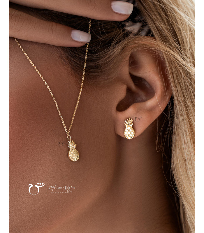 گردنبند آناناس-گالری شیدا مجد