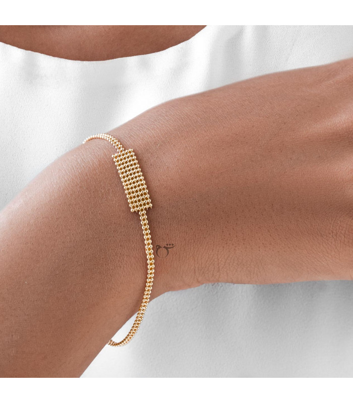 دستبند پونتو پهن و باریک-گالری شیدا مجد