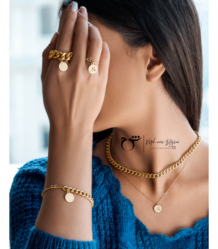 قیمت دستبند بنگل طلای کارتیه سکه