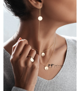 گوشواره بخیه ای سکه-گالری شیدا مجد