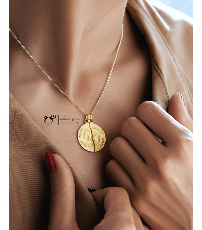 آویز سکه شانس بزرگ - گالری شیدا مجد