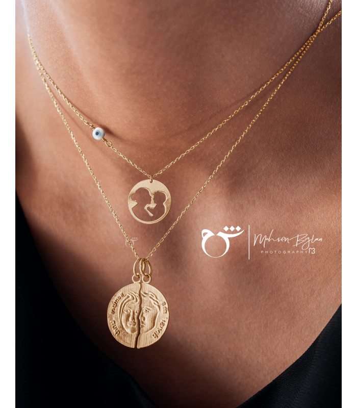 آویز سکه شانس بزرگ - گالری شیدا مجد