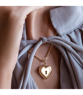 آویز قلب قفلی-گالری شیدا مجد