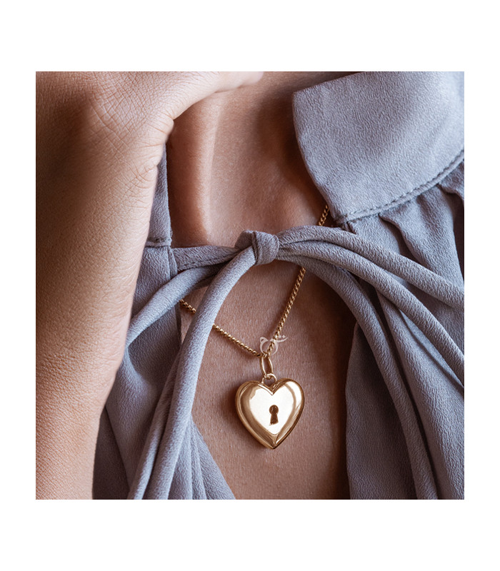 آویز قلب قفلی-گالری شیدا مجد