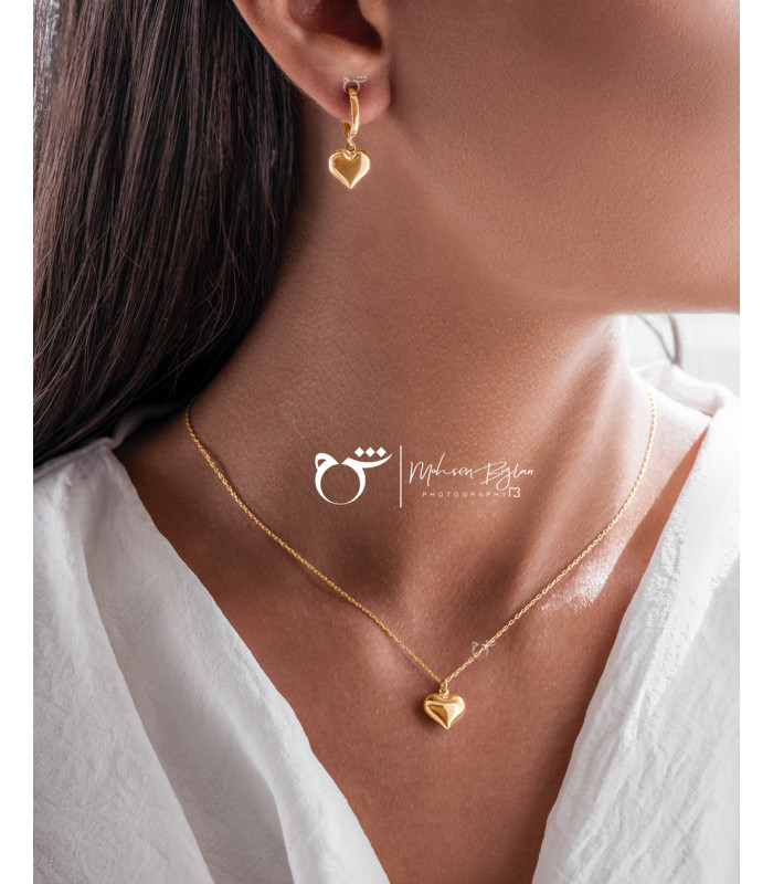 گردنبند قلب دامله-گالری شیدا مجد