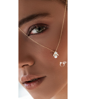 گردنبند بالیو زیرکن - گالری شیدا مجد