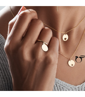 انگشتر رینگ سکه آویز-گالری شیدا مجد