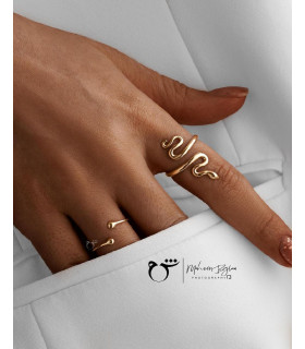 انگشتر ویرگول - گالری شیدا مجد